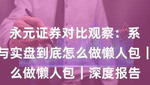 永元证券对比观察：系统稳定性与实盘到底怎么做懒人包｜深度报告